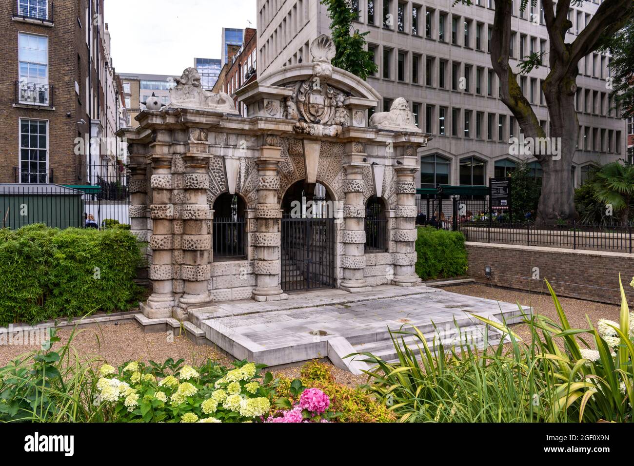 PORTA DI LONDRA CHE MOSTRA LA POSIZIONE DI NORTH BANK OF THE THAMES PRIMA DELLA COSTRUZIONE DEL ARGINE NEL 1862 Foto Stock