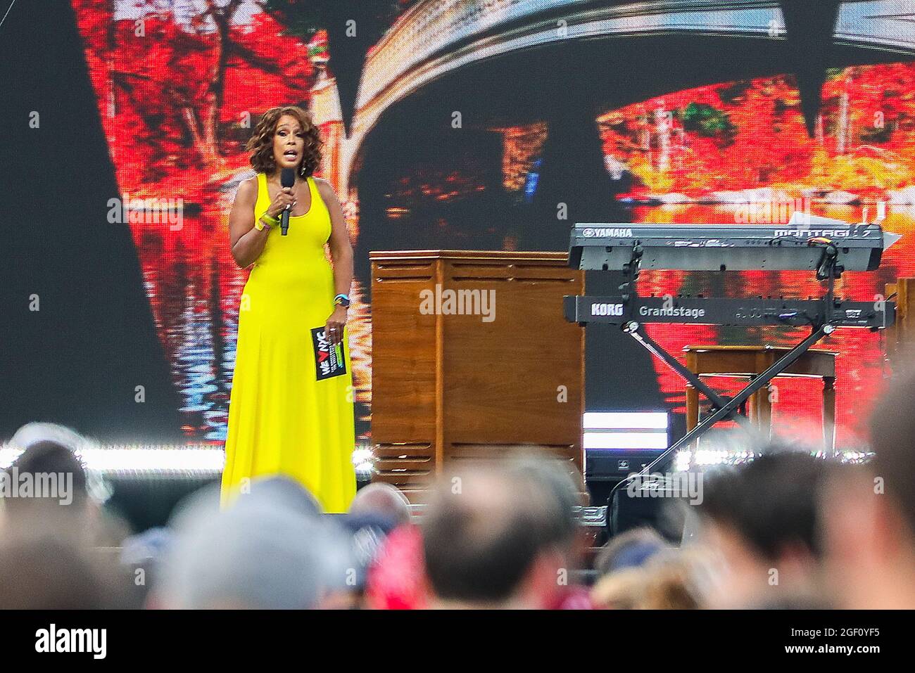 Gayle King durante il We Love NYC: Il Concerto Homecoming al Great Lawn in Central Park sabato 21 agosto 2021, a New York. (Foto Joe Papeo/imageSPACE/MediaPunch) Foto Stock