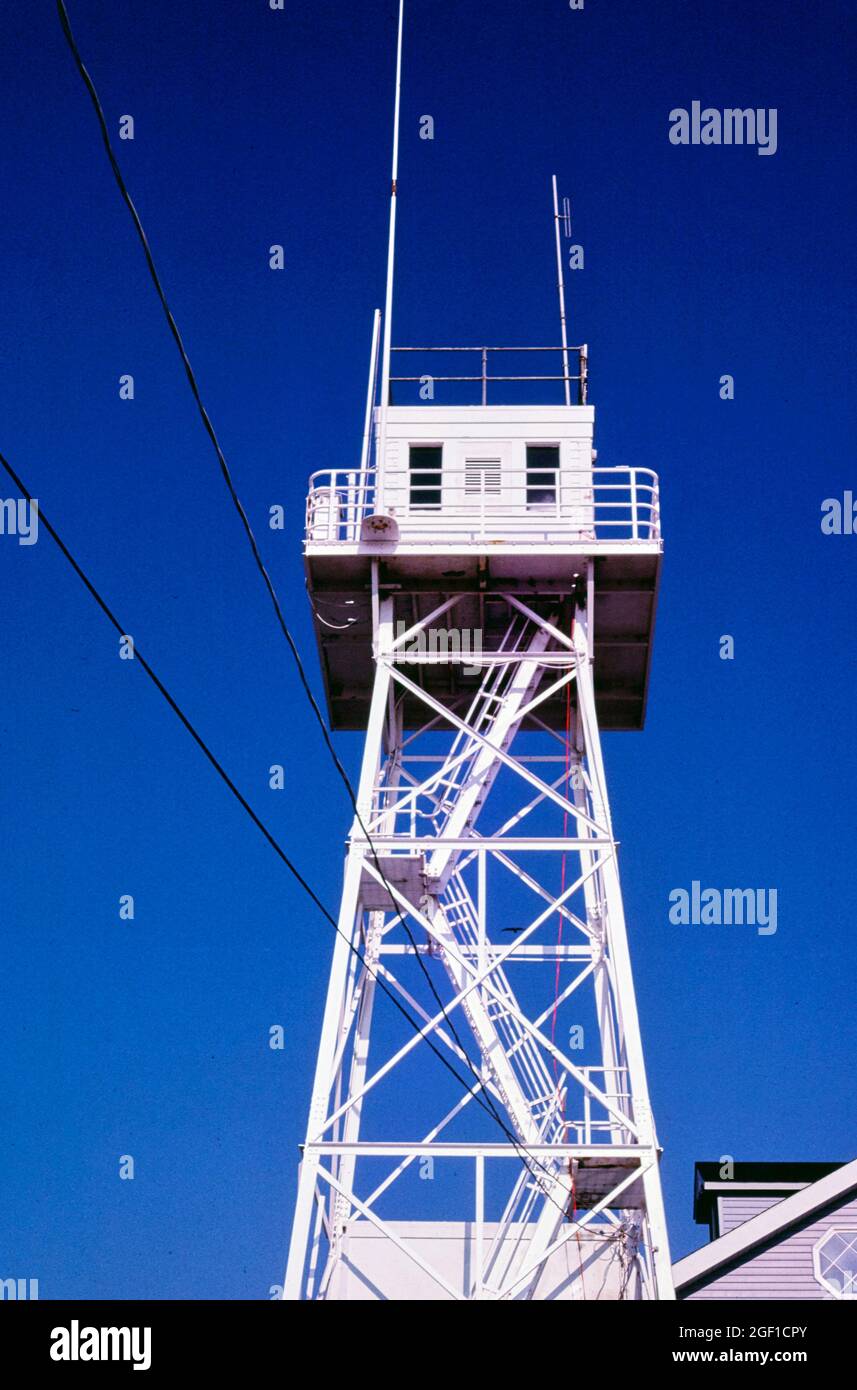 Tower Life Saving Station Museum, Ocean City, Maryland, 1985 Foto Stock
