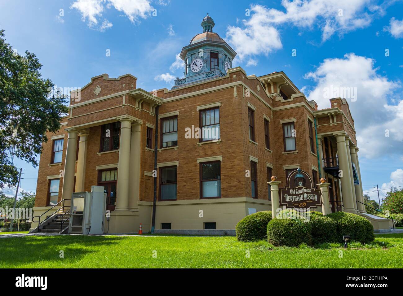 Old Citrus County Courthouse Heritage Museum - Inverness, Florida, USA Foto Stock