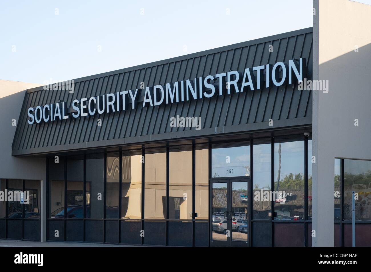 Sede della filiale locale della United States Social Security Administration Georgetown, Texas USA Foto Stock