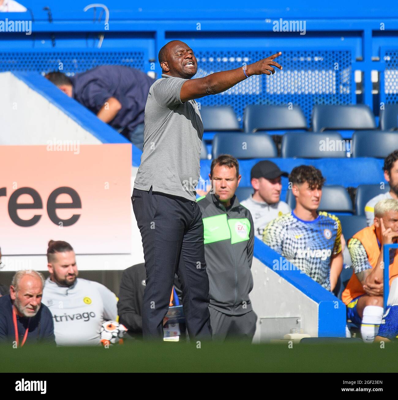 Chelsea / Crystal Palace. Direttore del Crystal Palace Patrick Vieira durante la partita della Premier League a Stamford Bridge. Foto : Mark Pain / Alamy Foto Stock
