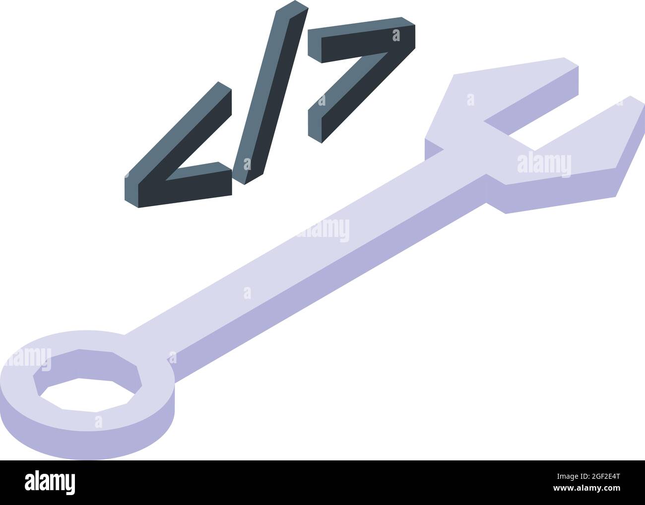 Icona codice chiave vettore isometrico. Immettere la password. Perno di bloccaggio Illustrazione Vettoriale