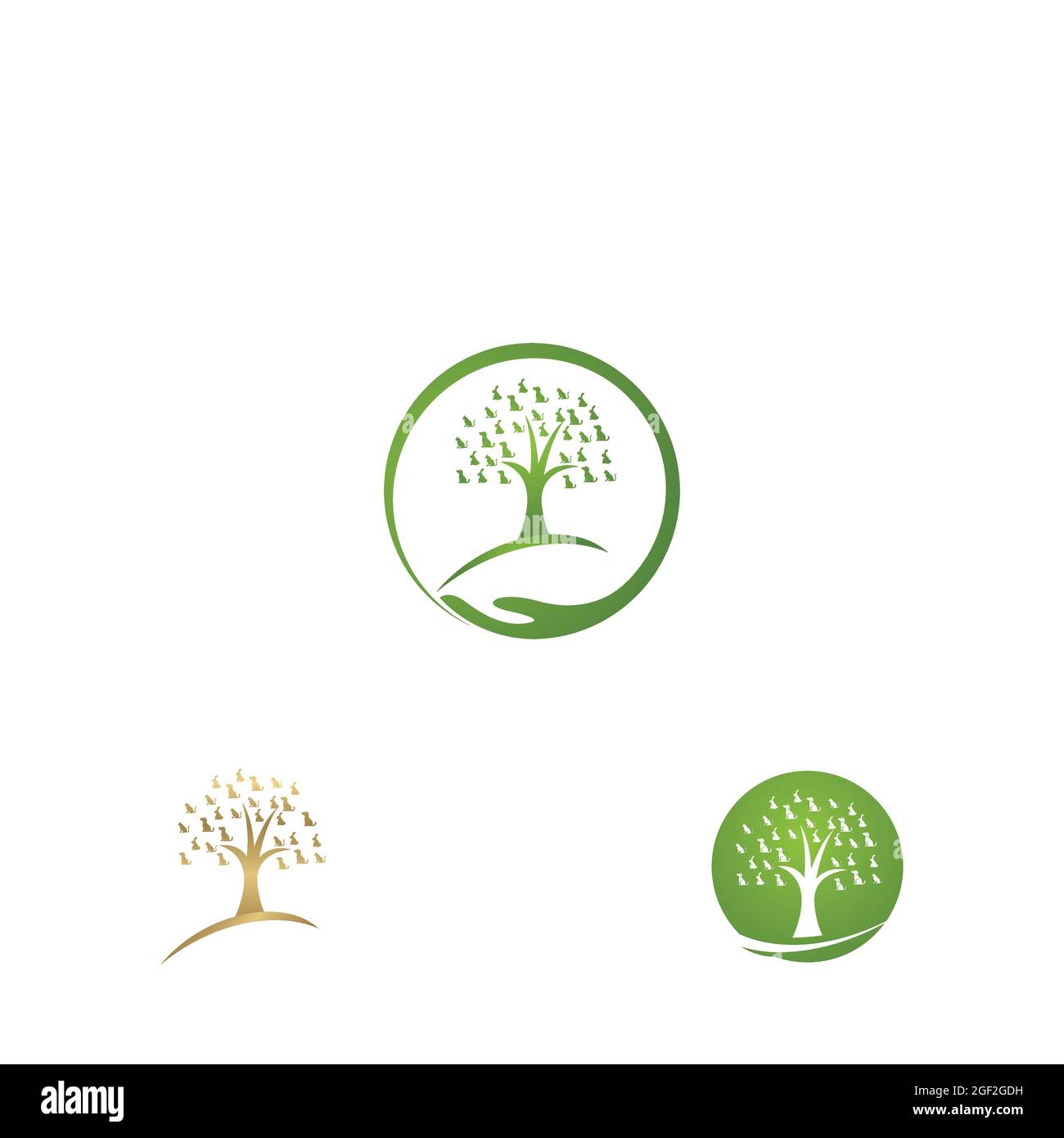 Modello vettoriale logo per la cura degli animali domestici Illustrazione Vettoriale