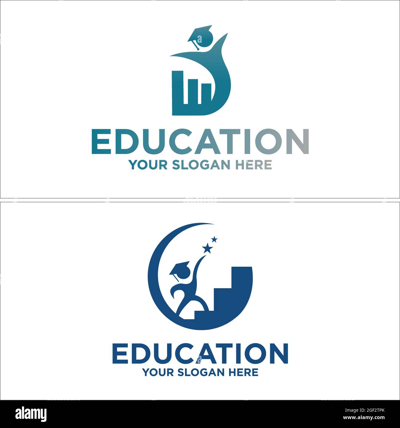 Formazione nazionale università scuola di studio logo design Illustrazione Vettoriale