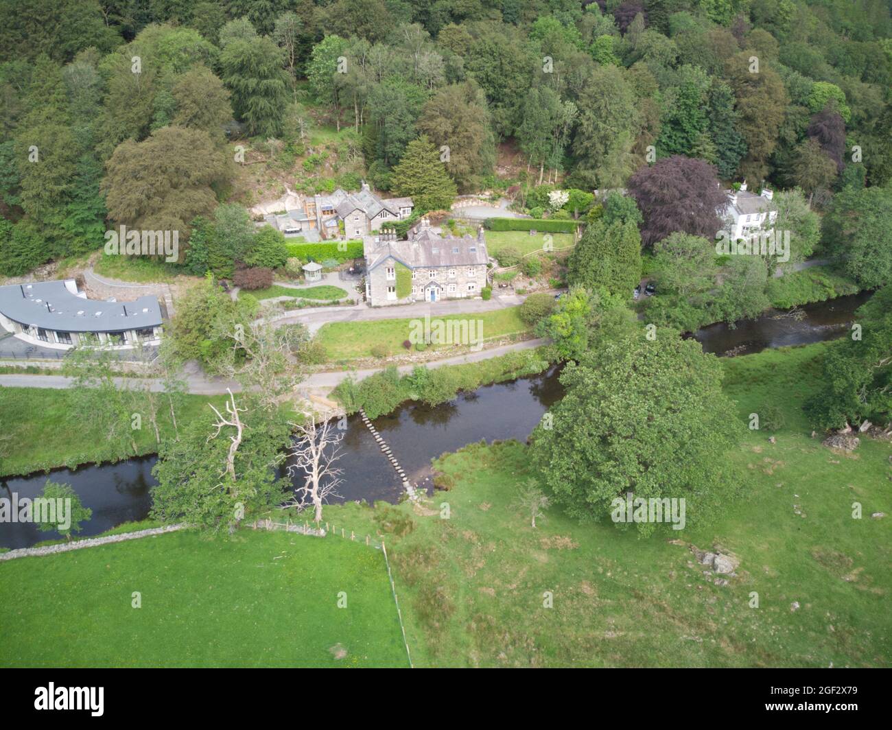 Lake District Manor House Foto Stock