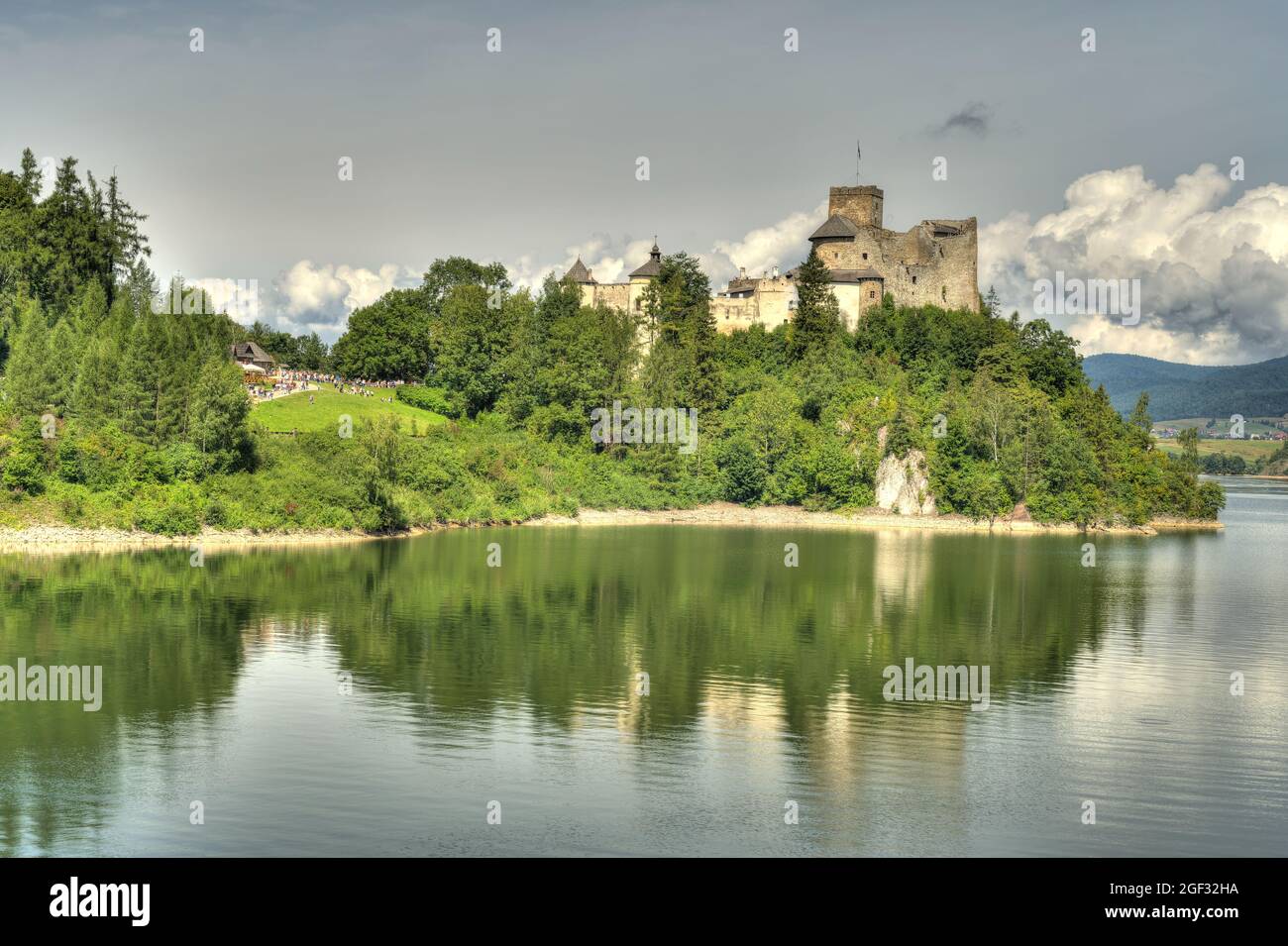 Niedzica, Polonia meridionale, immagine HDR Foto Stock