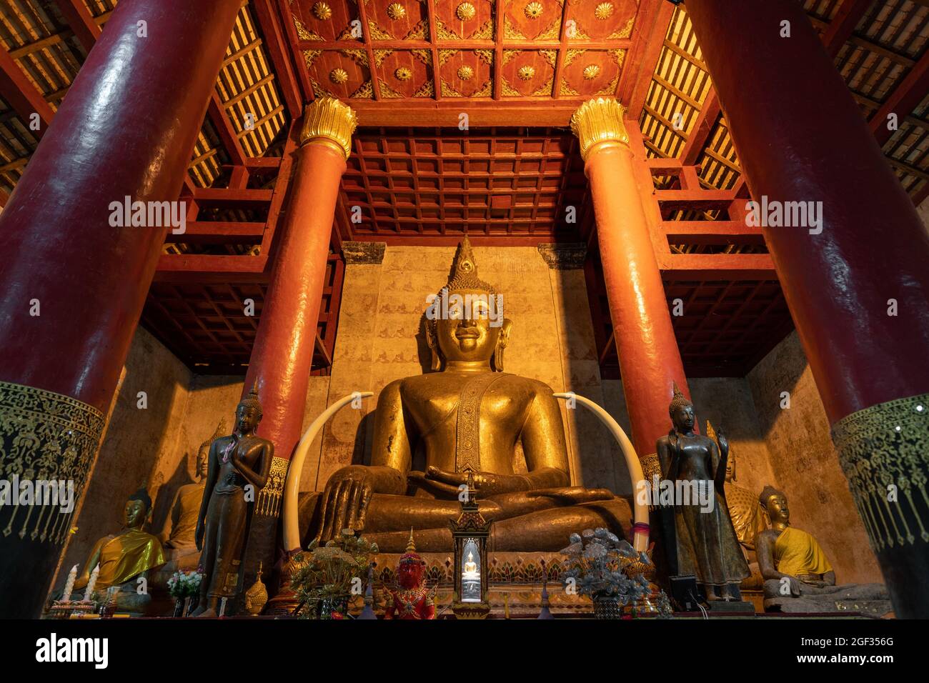 Wat Phumin, un tempio nella provincia di Nan, Thailandia. Foto Stock