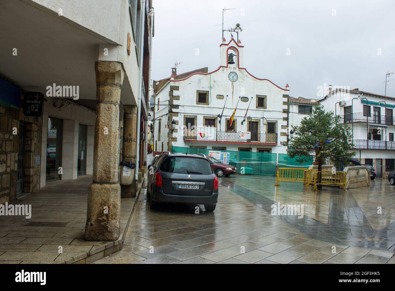 Valverde del Fresno, Spagna. Una città in Estremadura, uno dei tre villaggi dove si parla LA lingua A Fala Foto Stock