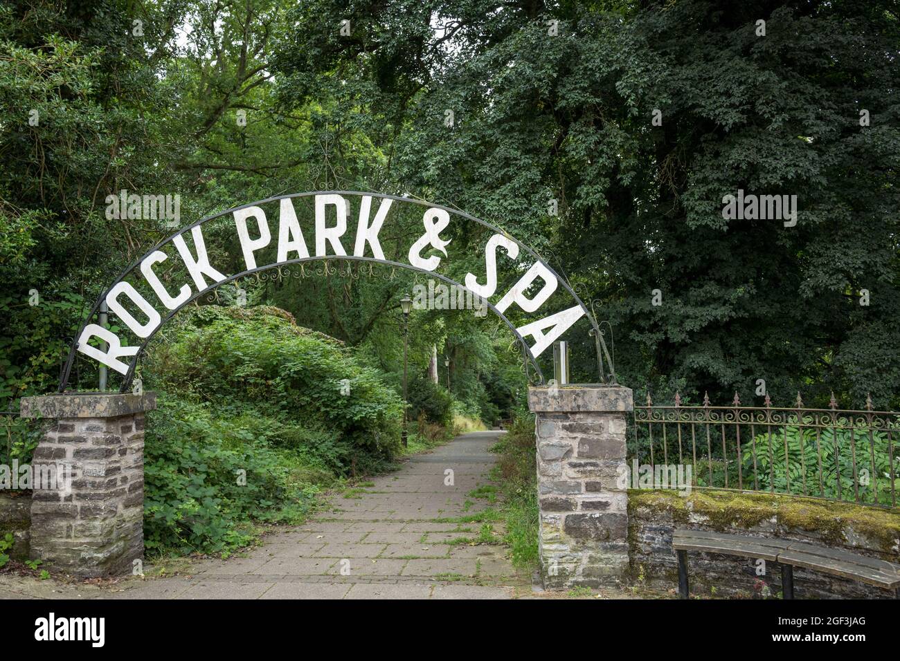 Il Rock Park and Spa costruito in stile vittoriano a Llandrindod Wells, Galles, Regno Unito Foto Stock