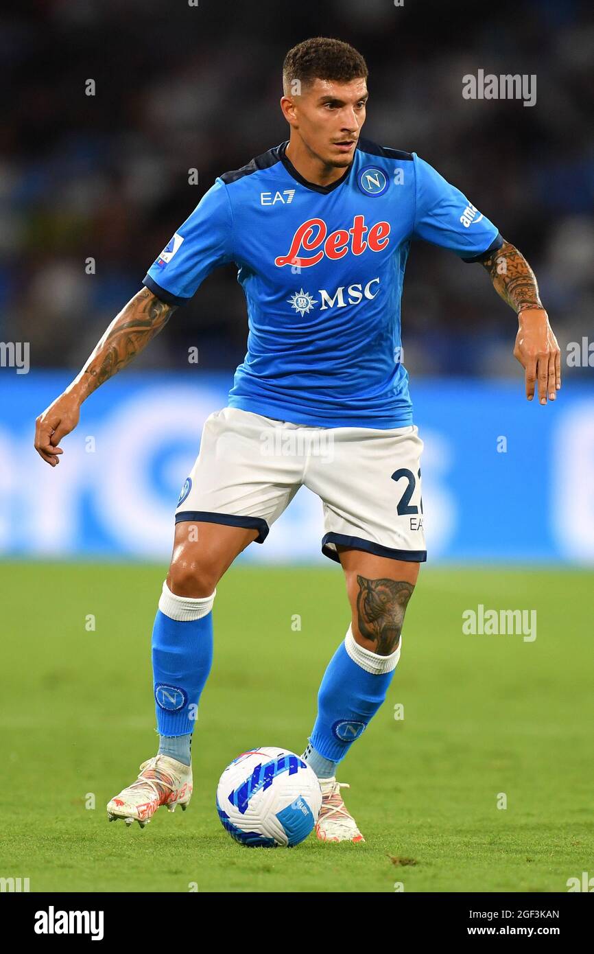 Il difensore di Napoli Giovanni di Lorenzo durante la SSC Napoli vs Venezia FC, Serie di calcio italiana A partita, Napoli, IT - Photo .LiveMedia/Carmelo Imbesi Foto Stock