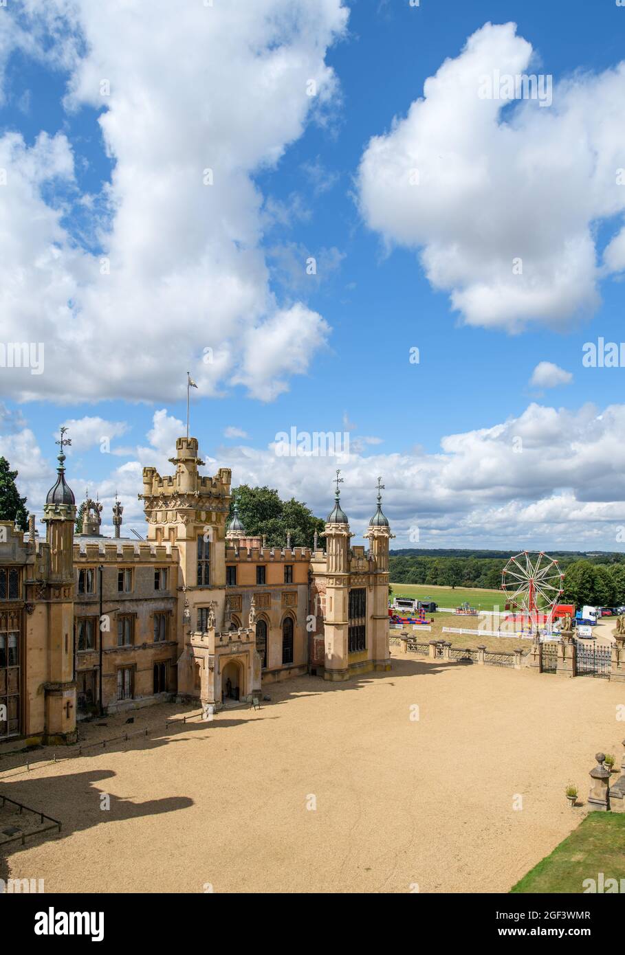 Knebworth House, vicino a Stevenage, Hertfordshire, Inghilterra, Regno Unito Foto Stock