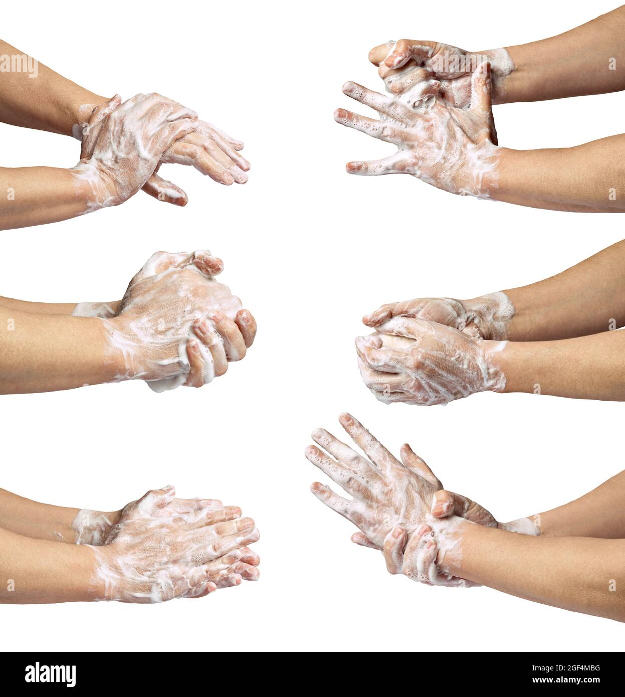 lavaggio mani sapone igiene virus pulito malattia edpidemica corona canna fuma acqua da bagno Foto Stock