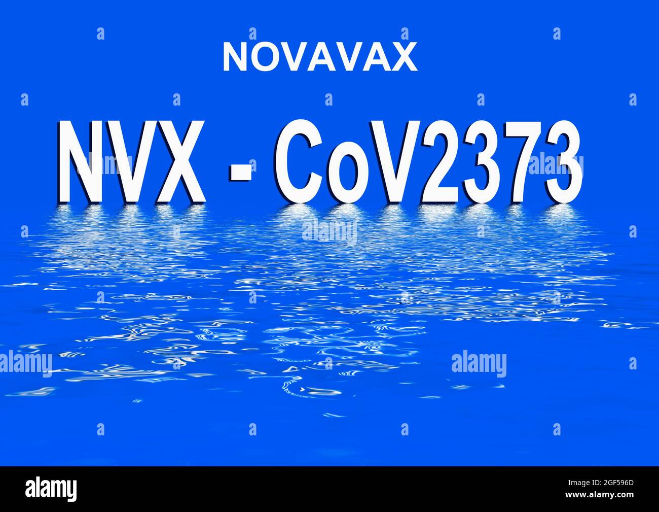Vaccino di Novavax contro Sars-cov-2, Covid-19 Foto Stock