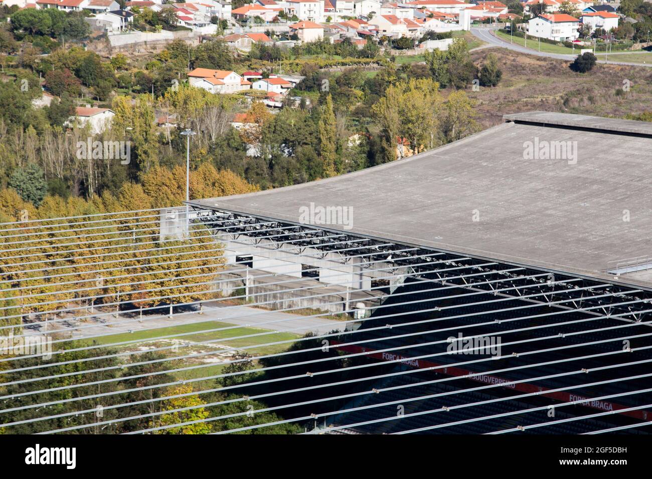 Estádio Municipal de Braga projeto arq. Eduardo Souto Moura Braga - Portogallo Foto Stock