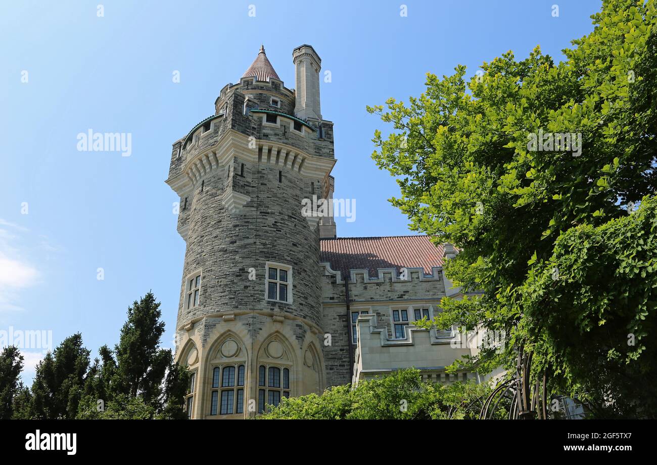 Il giardino di Casa Loma, 1914 - Toronto, Canada Foto Stock