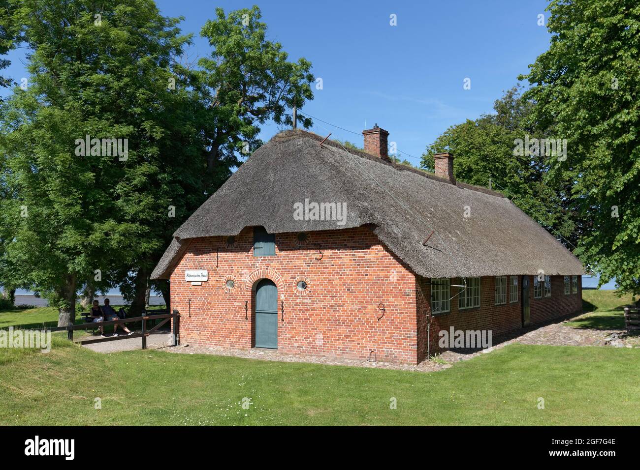 Vecchia casa Frisone dal 1640, Museo, Keitum su Sylt, Isole Frisone Orientali, Schleswig-Holstein, Germania Foto Stock