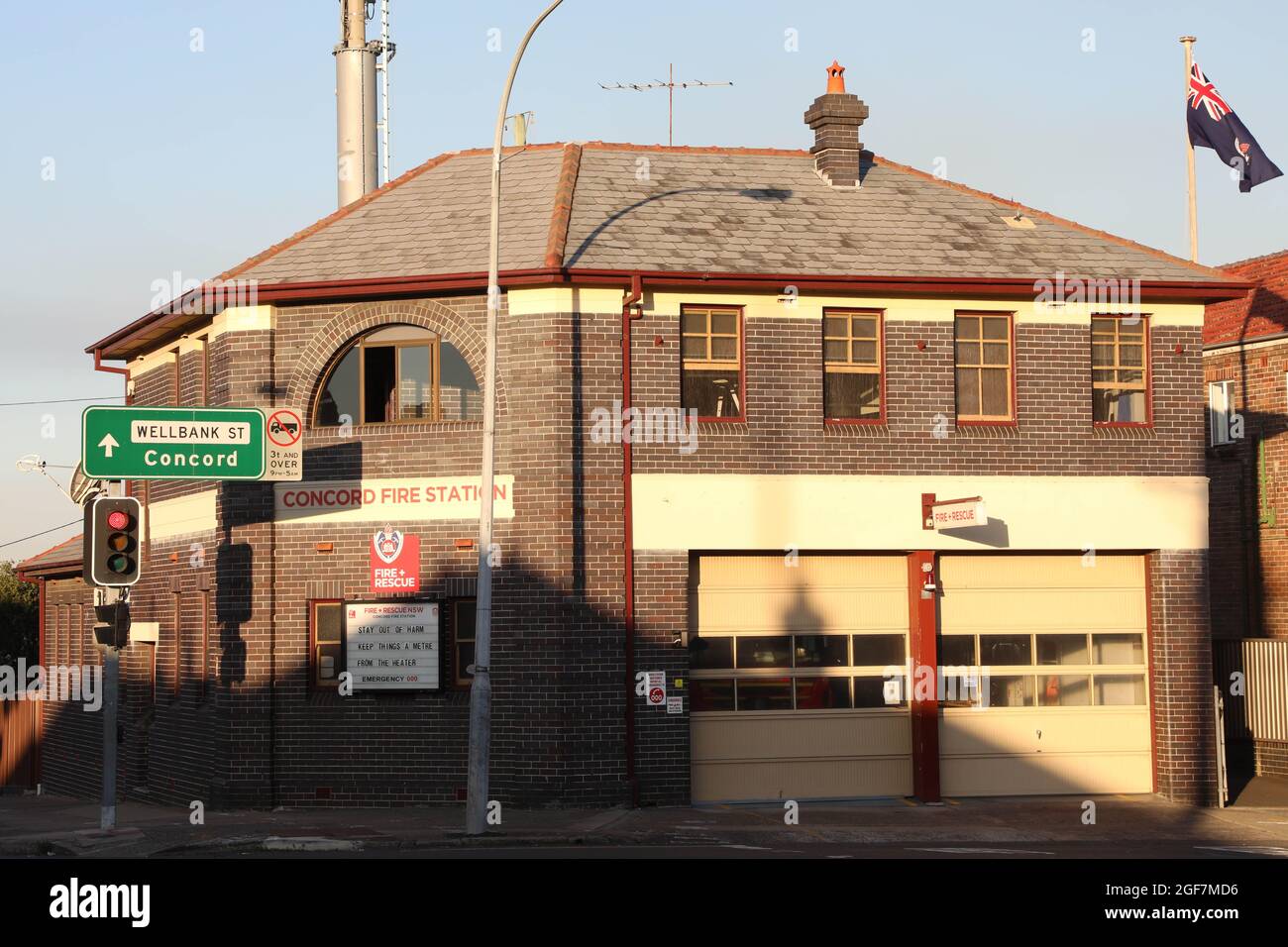 Fire and Rescue NSW Concord Fire Station, 153 Concord Rd, Concord NSW 2137 Foto Stock