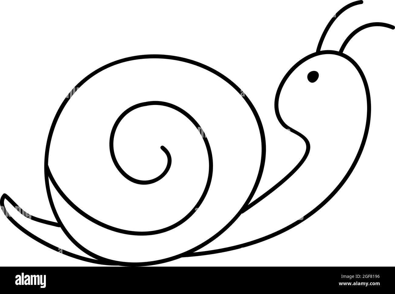 lumaca da colorare - 7 Lumaca da colorare. Libro da colorare per educare i bambini. Imparare i colori. Gioco didattico visivo. Facile gioco per bambini e istruzione primaria. Livello semplice di Immagine e Vettoriale - Alamy