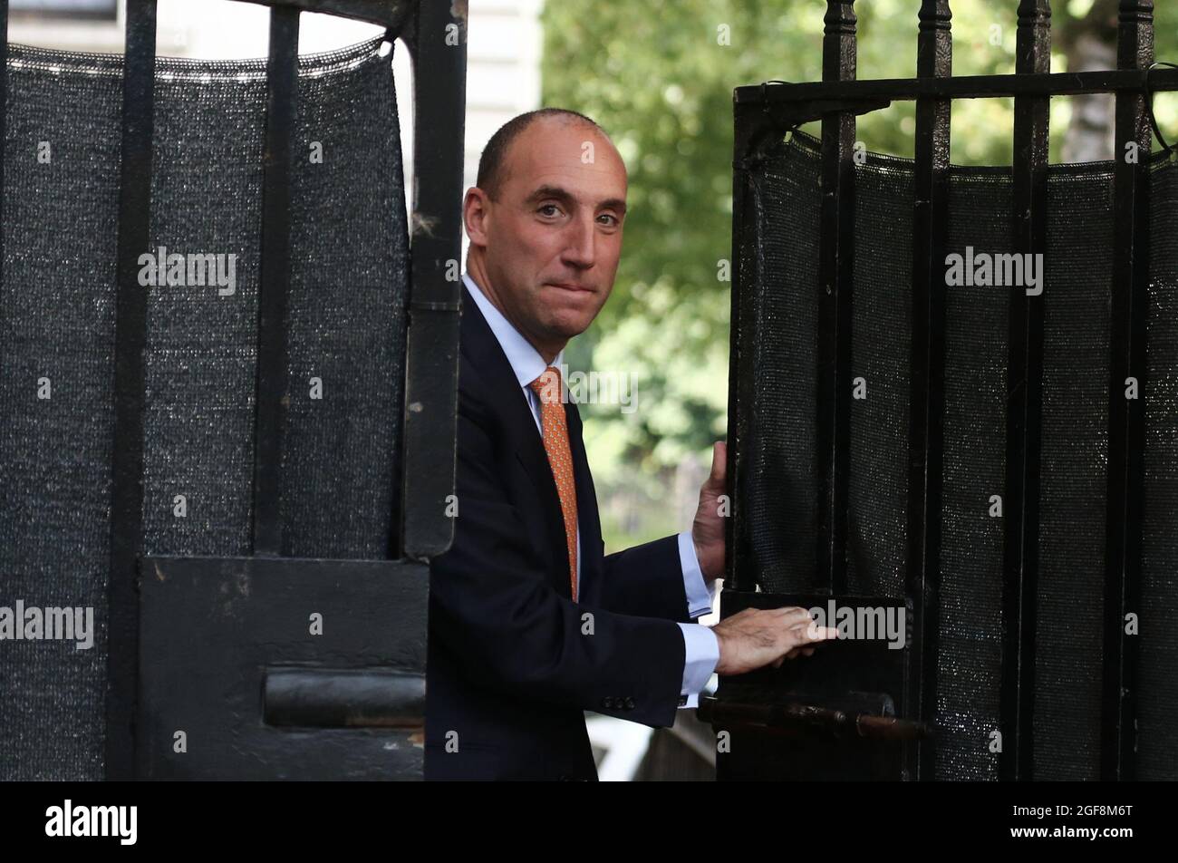 24 agosto 2021, Londra, Inghilterra, Regno Unito: Il primo ministro britannico Boris Johnsonâ's Chief of staff DAN ROSENFIELD è visto in Downing Street. (Credit Image: © Tayfun Salci/ZUMA Press Wire) Foto Stock