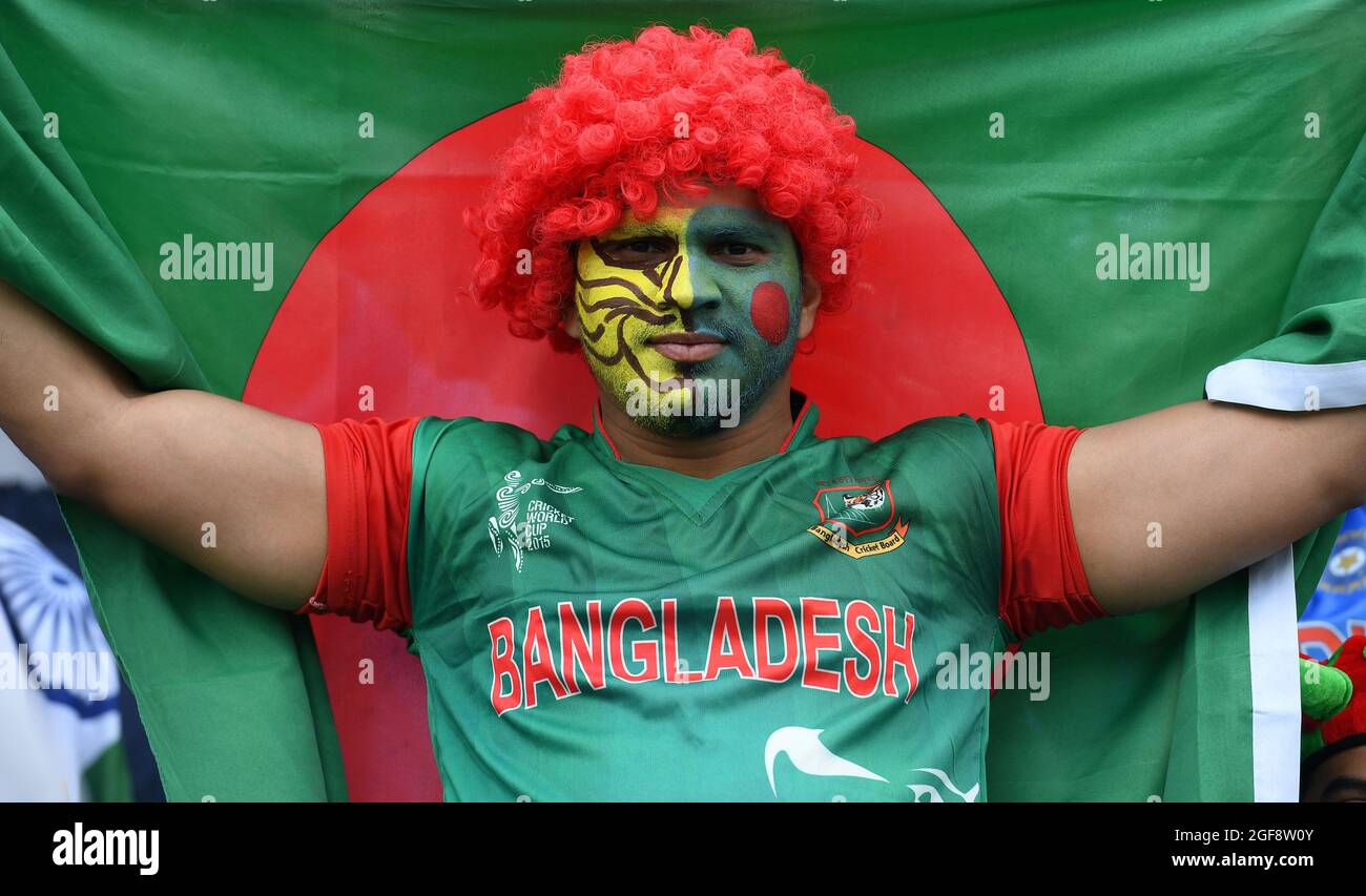 Bangladesh cricket tifosi India / Bangladesh ICC Champions Trophy Foto Stock