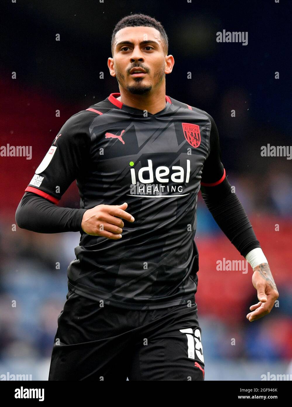 West Bromwich Albion's Karlan Grant durante la partita del campionato Sky Bet all'Ewood Park di Blackburn. Data foto: Sabato 21 agosto 2021. Foto Stock