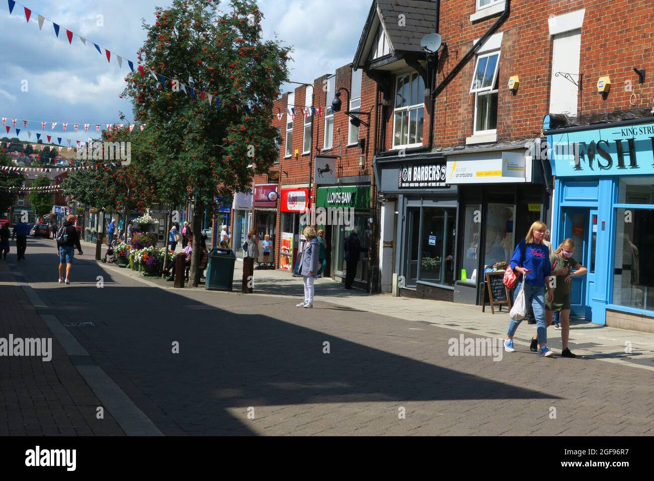 King Street Belper Regno Unito Foto Stock