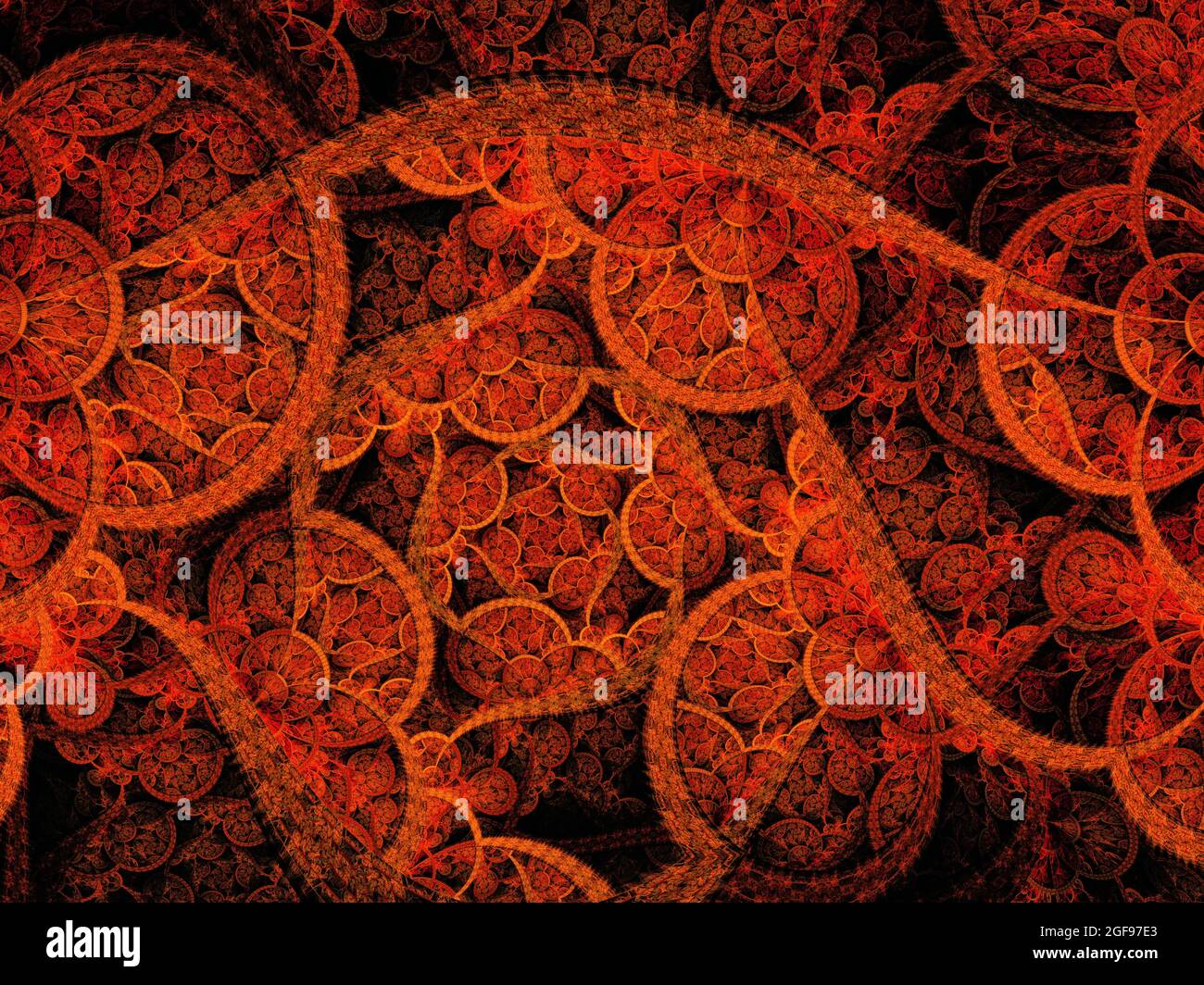 Complessa Flame Fractal Art Foto Stock