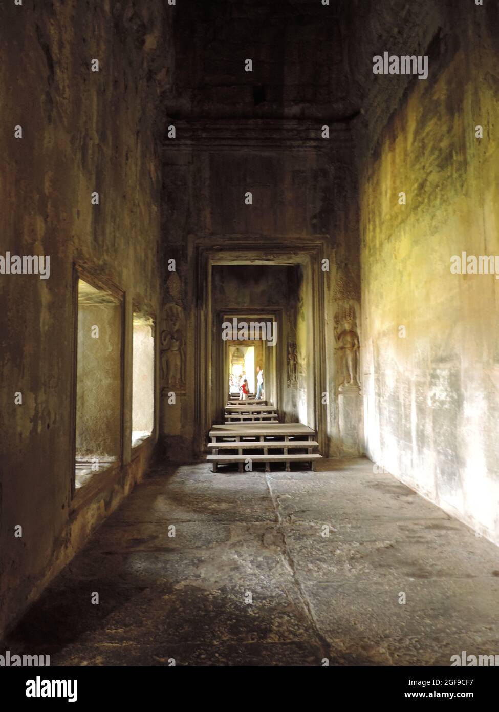 tempio di angkor wat in cambogia Foto Stock