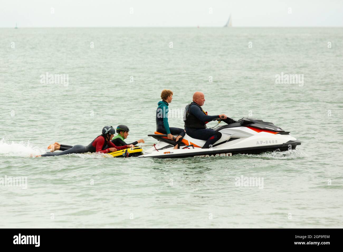 British Kitesurf Freestyle Campionships week-end, Ramsgate, 21 e 22 agosto 2021. Foto Stock
