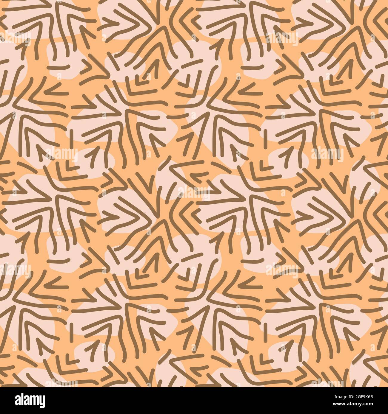 Linee curve astratte modello senza giunture per carta da parati, tessuto , superficie, moda , sfondo,piastrella, stazionari, arredamento casa, arredamento ecc Illustrazione Vettoriale