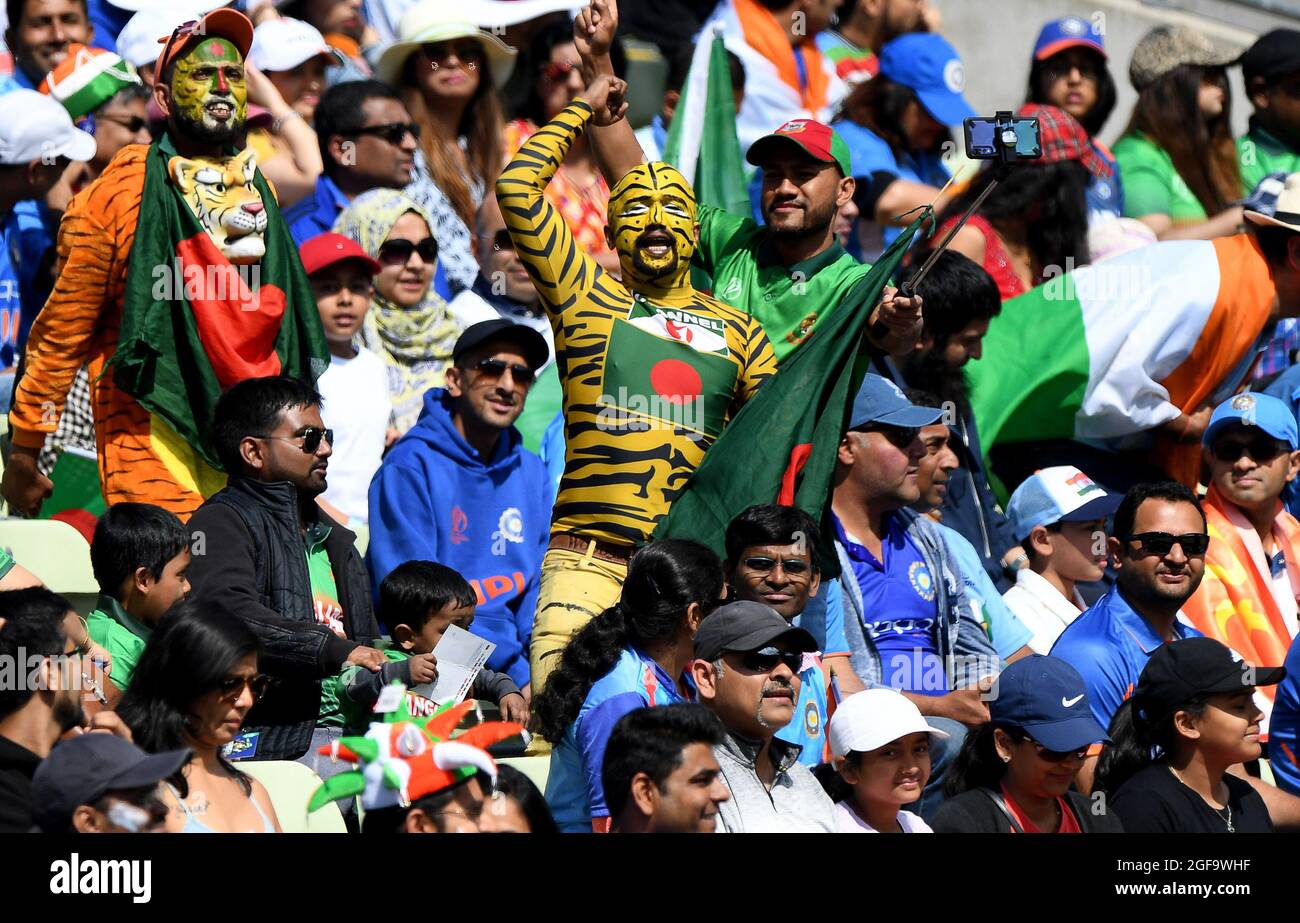 Bangladesh cricket tifosi India / Bangladesh ICC Champions Trophy Foto Stock