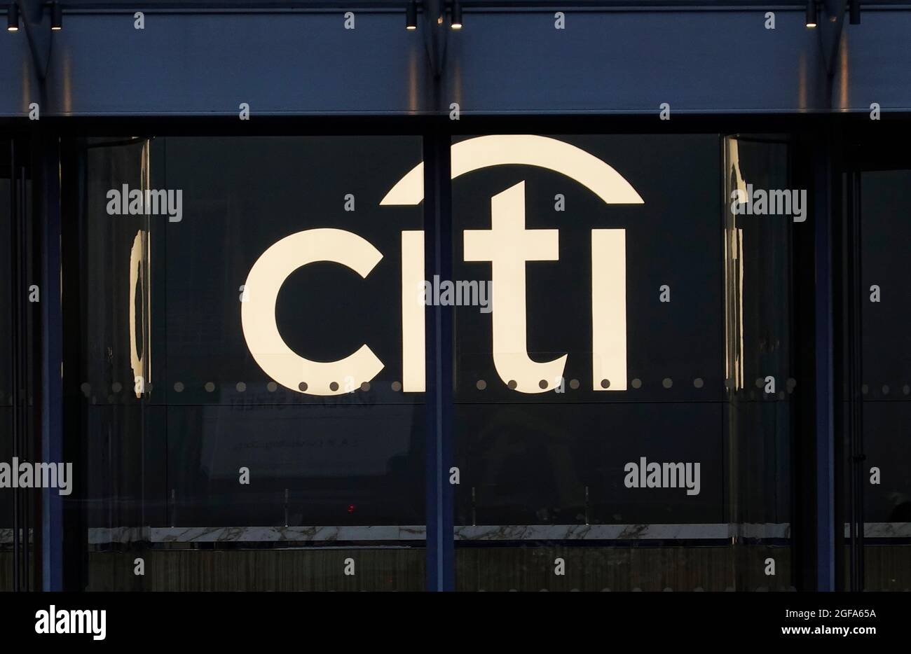 Citi segno nel centro di Brooklyn NYC Foto Stock