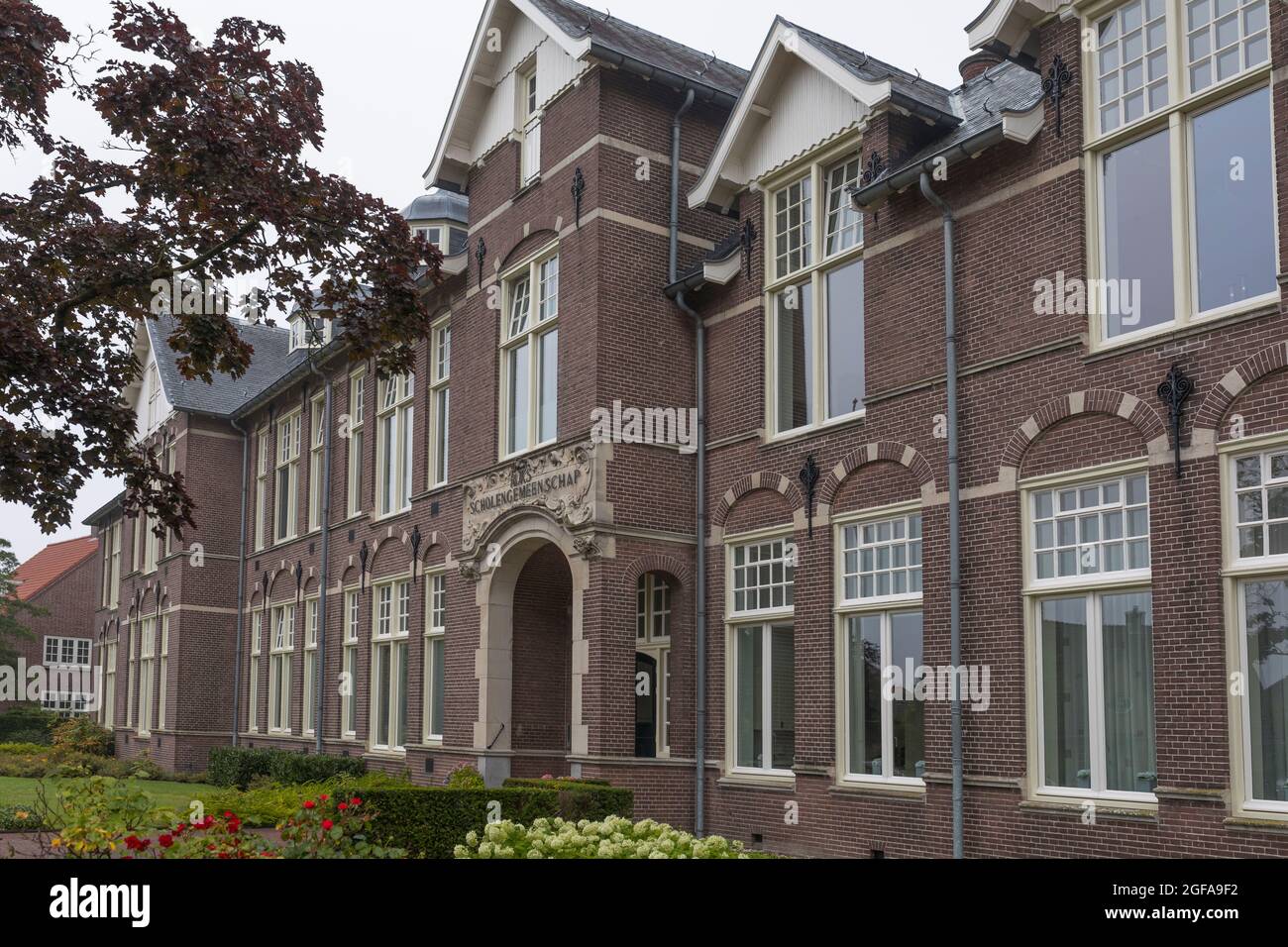 L'ex scuola di HBS fondò 1910 e Rijks Scholen Gemeenschap (RSG) a Coevorden, Olanda Foto Stock