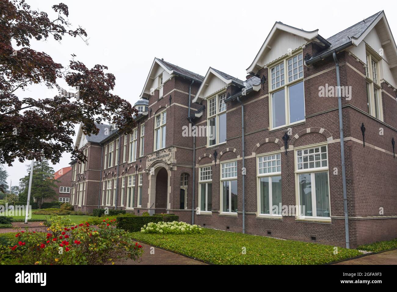 L'ex scuola di HBS fondò 1910 e Rijks Scholen Gemeenschap (RSG) a Coevorden, Olanda Foto Stock