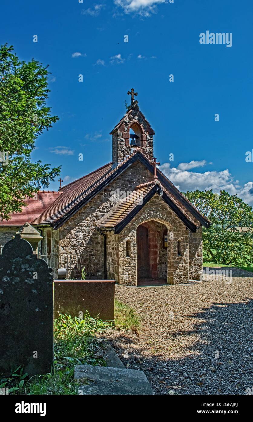 Santa Trinità Chiesa Taliaris, Galles Foto Stock