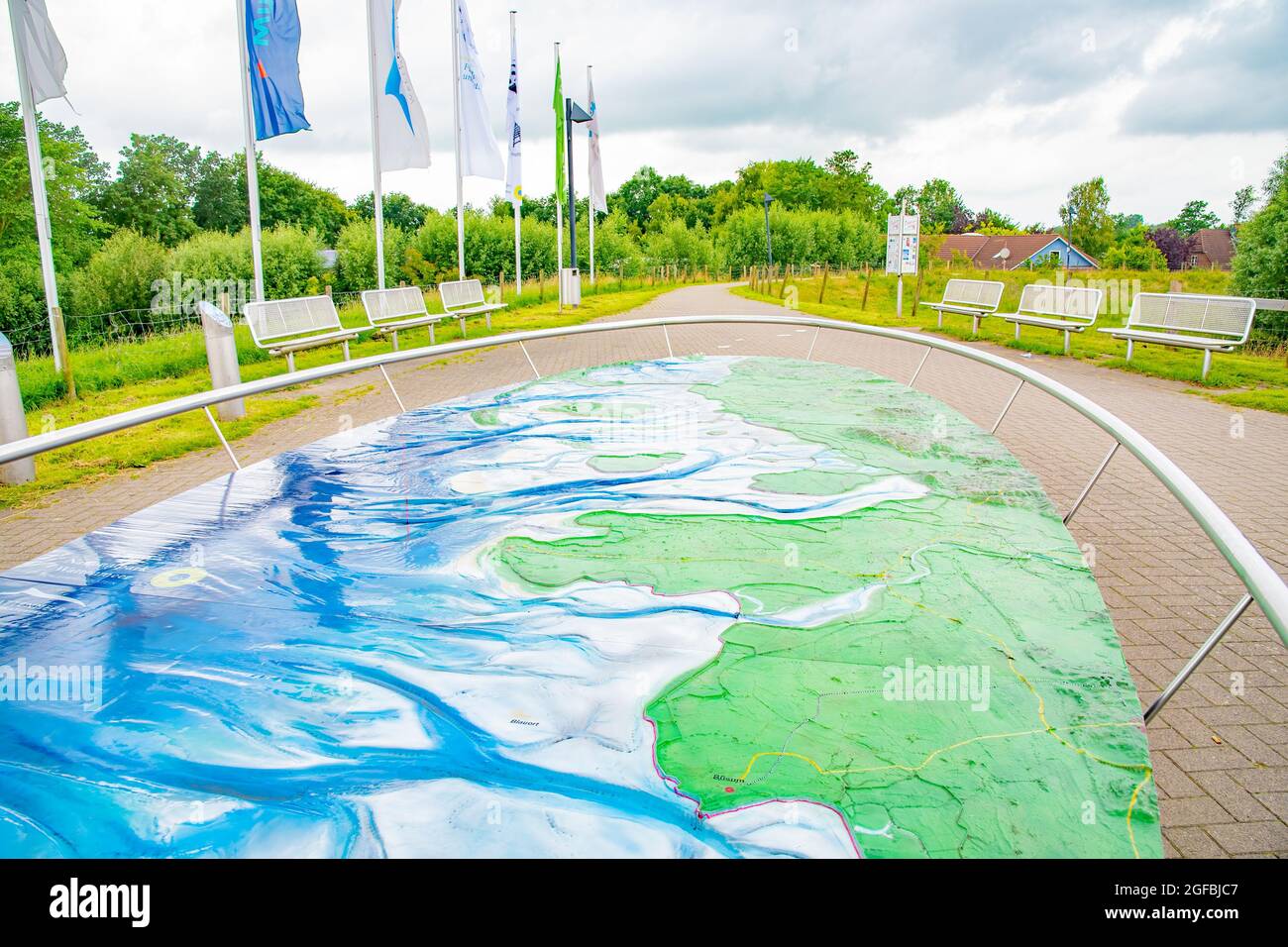 Il Multimar Wattforum, che è il Centro informazioni del Parco Nazionale Schleswig-Holstein Wadden Sea. Preso in Schleswig-Holstein, Germania il Lug Foto Stock