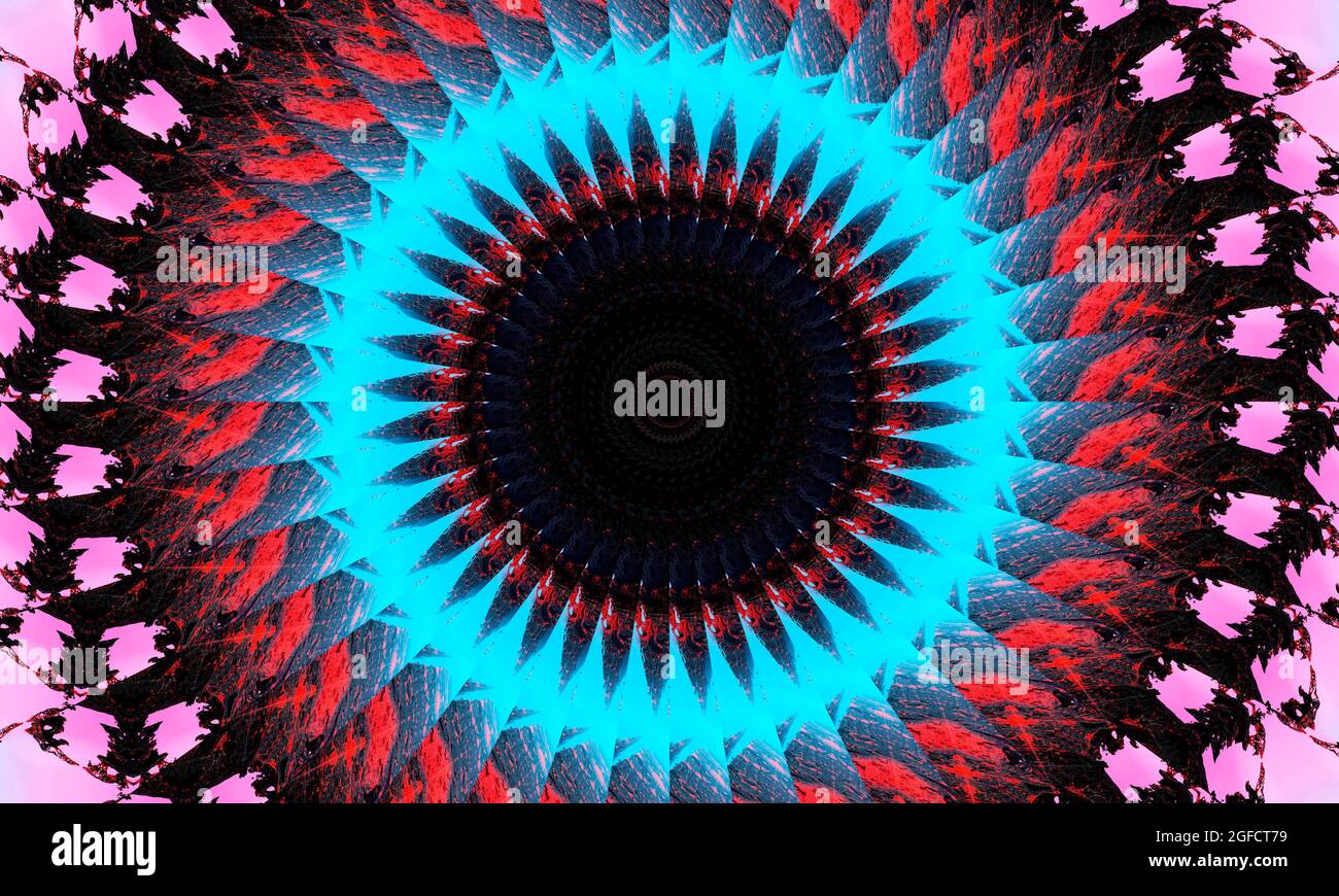 Carta da parati groovy. Bianco Ripeti Batik. Colore geometrico nero. Orrore psichedelico mistico. Rug geometrico bianco. Carta da parati mistica senza cuciture. Piazza nera Foto Stock