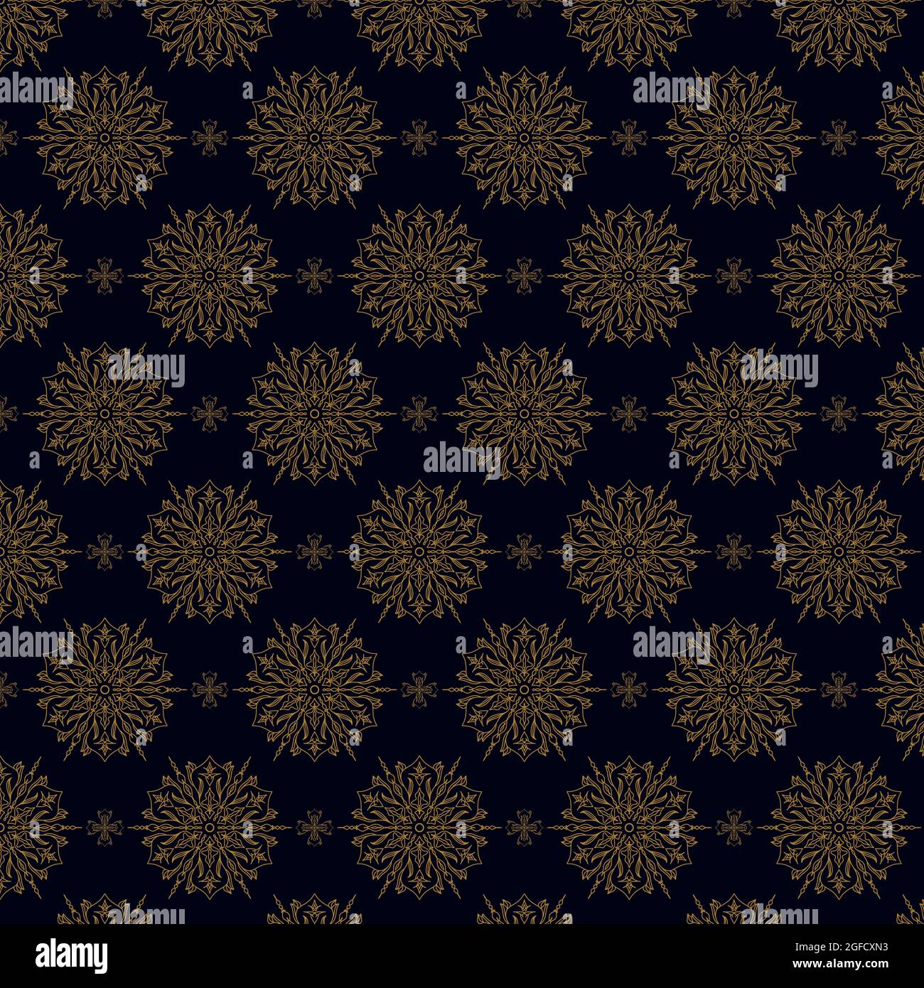 modello damask, ideale per lo sfondo, materiale di stampa in tessuto, striscioni, poster Illustrazione Vettoriale
