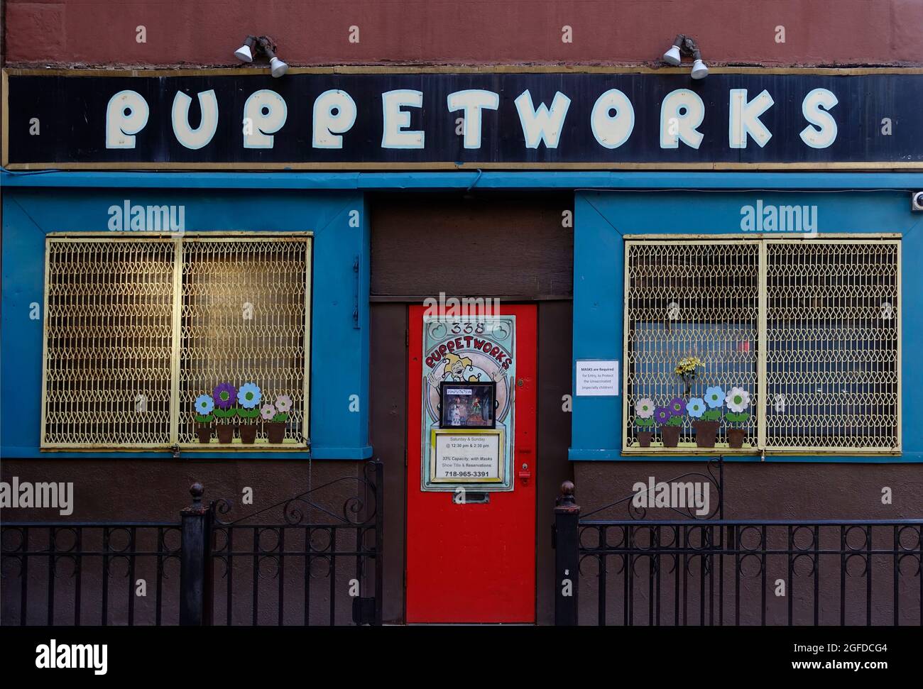 Il teatro di Puppet Works a Park Slope Brooklyn, New York Foto Stock