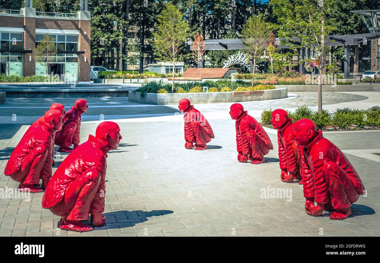 Red Monks - White Rock, B.C. Foto Stock