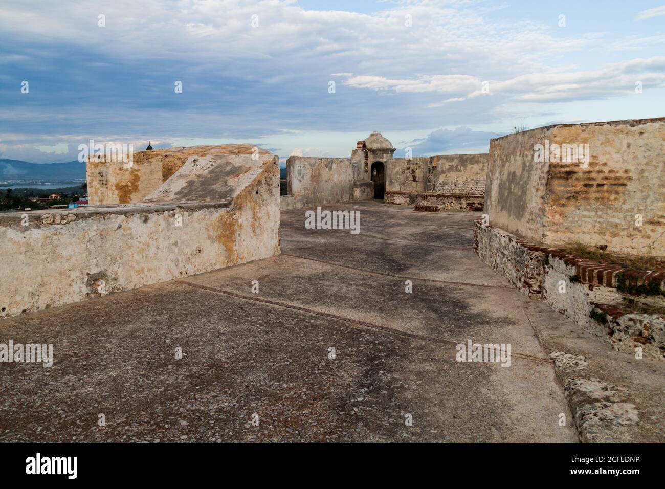 Castello di San Pedro de la Roca del Morro di Santiago de Cuba, Cuba Foto Stock