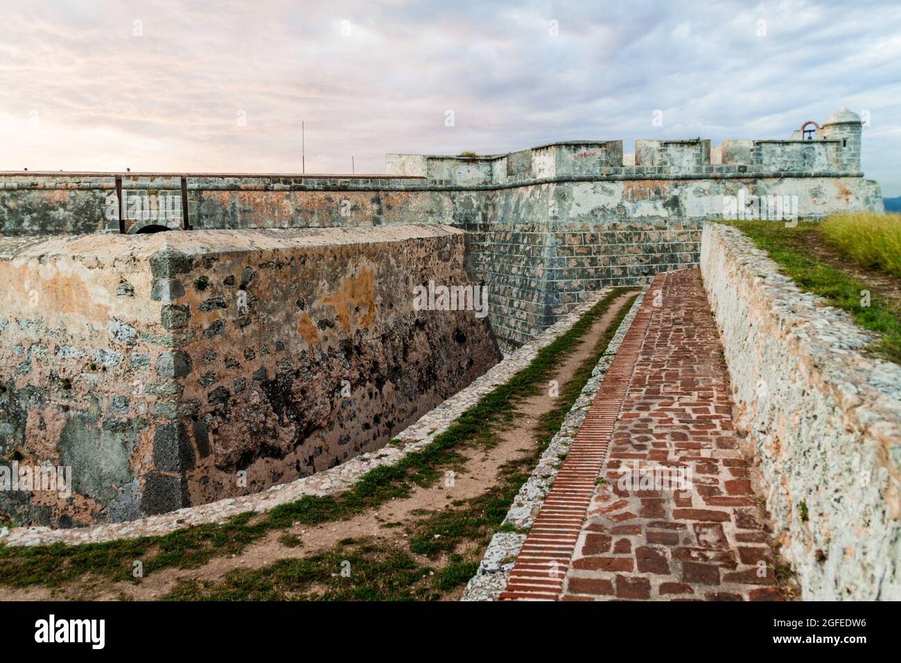 Castello di San Pedro de la Roca del Morro di Santiago de Cuba, Cuba Foto Stock