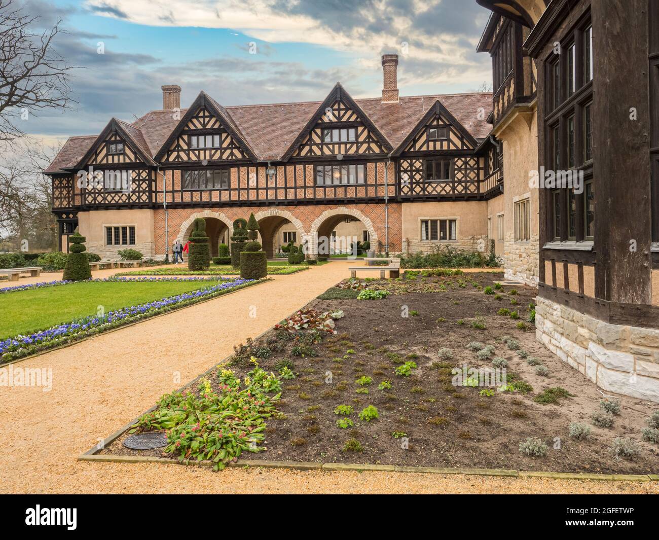 Potsdam, Brandeburgo, Germania - Mar 2019: Palazzo Cecilienhof - Cecilienhof Schloss - luogo storico della Conferenza di Potsdam del 1945 - situato nel Foto Stock