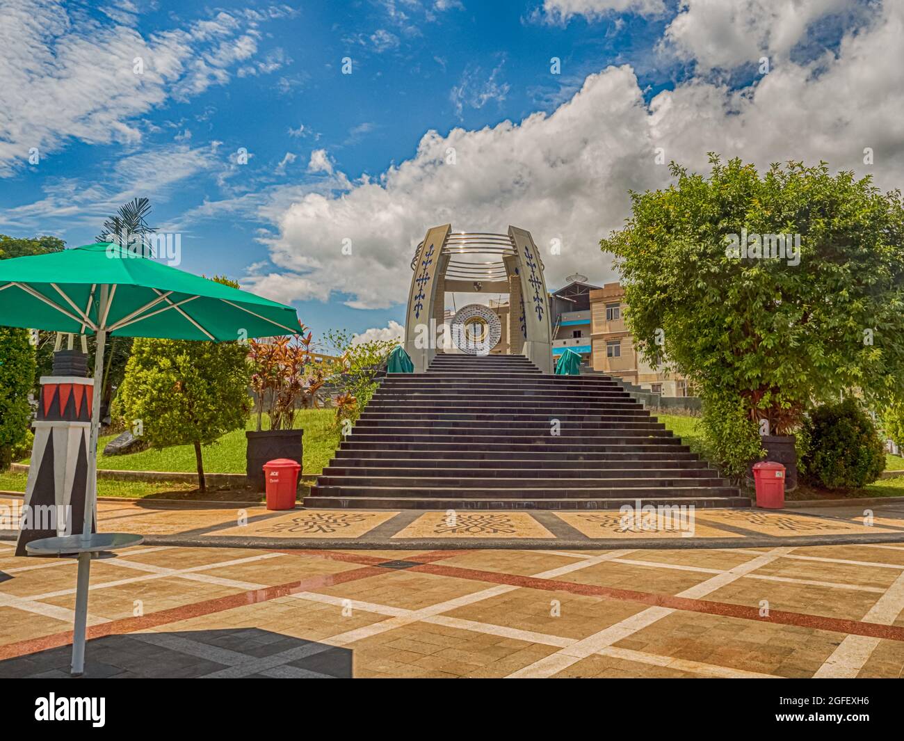 Ambon, Indonesia - Feb, 2018: World Peace Gong Ambon, Maluku Indonesia, Asia Foto Stock