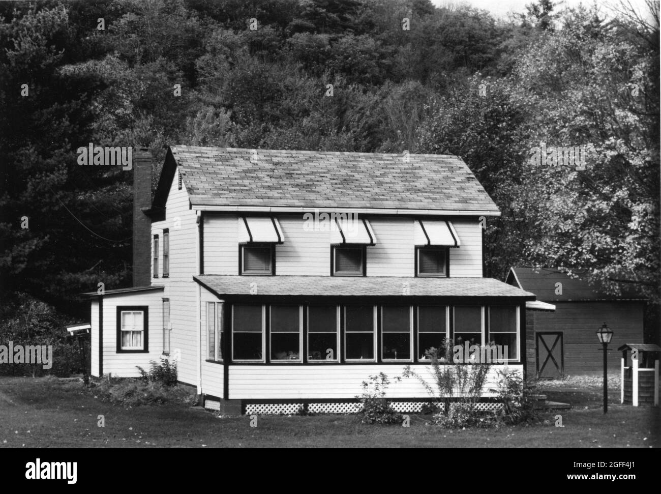 Rhinecliff, New York USA, circa 1990: Hudson River Valley casa nella zona rurale dello stato di New York. (Originale a colori) ©Bob Daemmrich Foto Stock