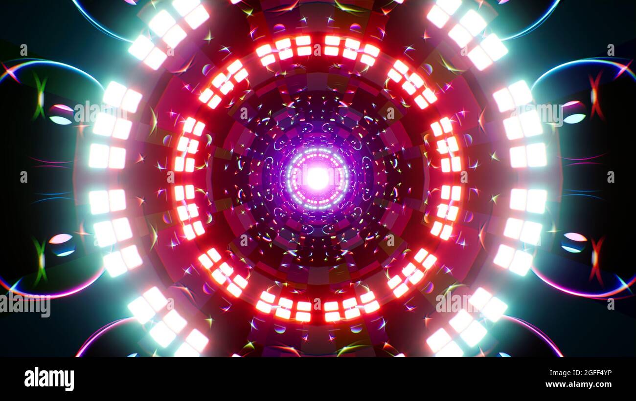 Multicolore Organic Shapes Arts VJ background Foto Stock