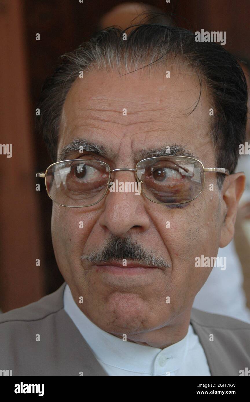 Saifuddin Soz è professore e membro di lunga data del Parlamento indiano del territorio dell'Unione di Jammu e Kashmir, appena formato. Egli repr Foto Stock