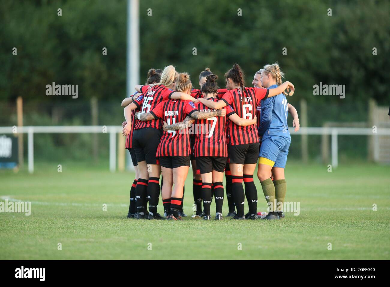 Verwood, Regno Unito. 25 agosto 2021. Durante la partita della Womens National League tra AFC Bournemouth e Southampton Women FC al Potterne Park di Verwood, Inghilterra Credit: SPP Sport Press Photo. /Alamy Live News Foto Stock
