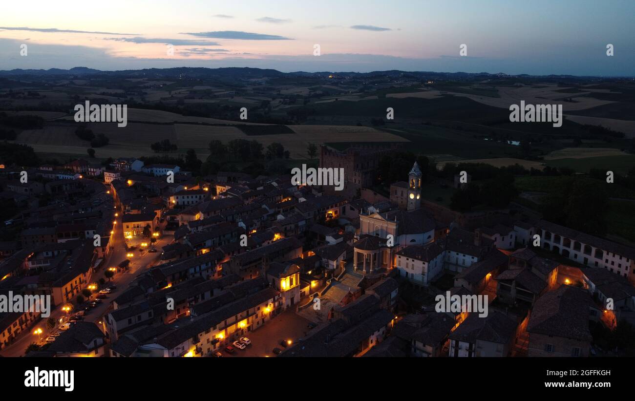 Montemagno, Piemonte Italia Foto Stock